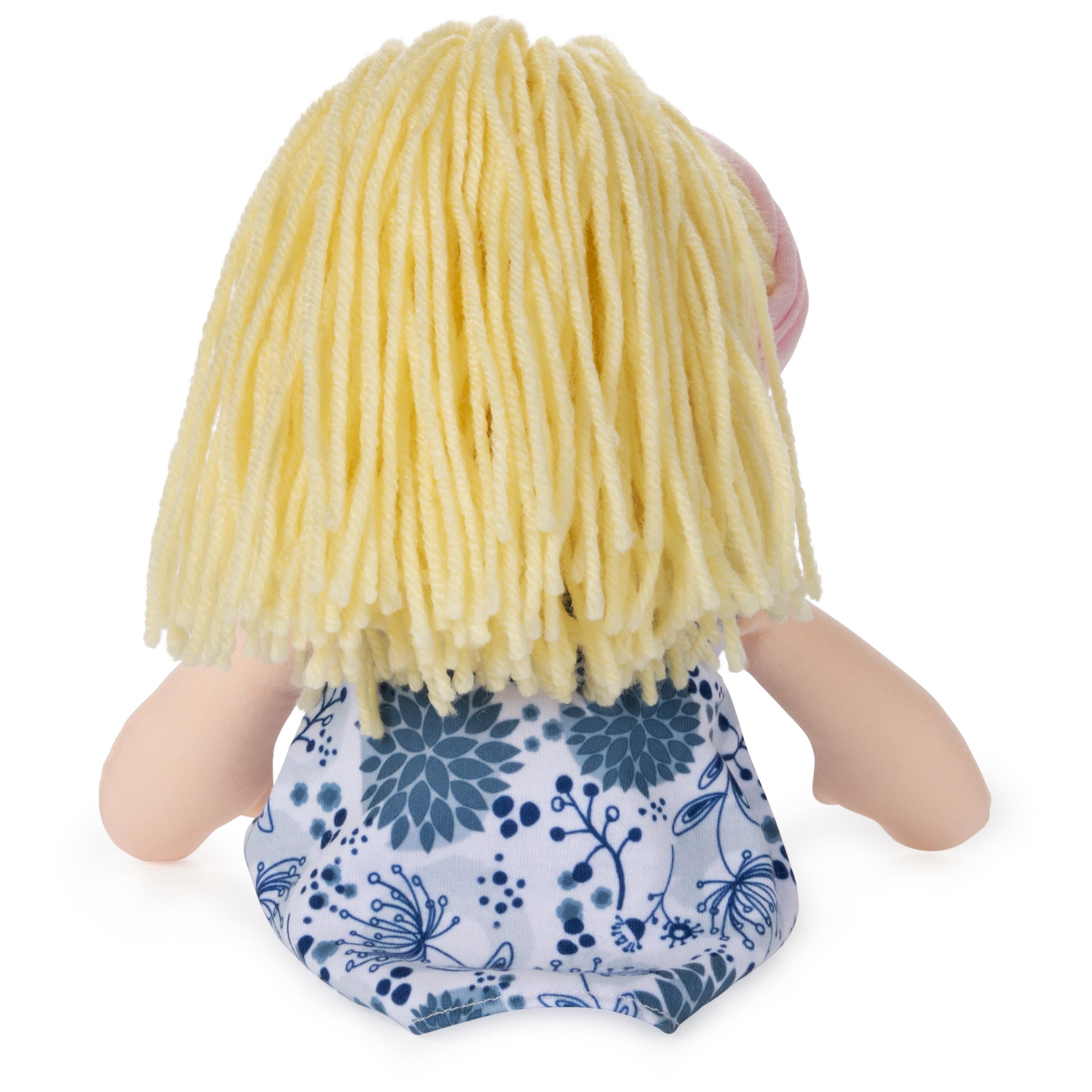 GUND Muñeca de peluche rubia, vestido floral azul, 8 pulgadas