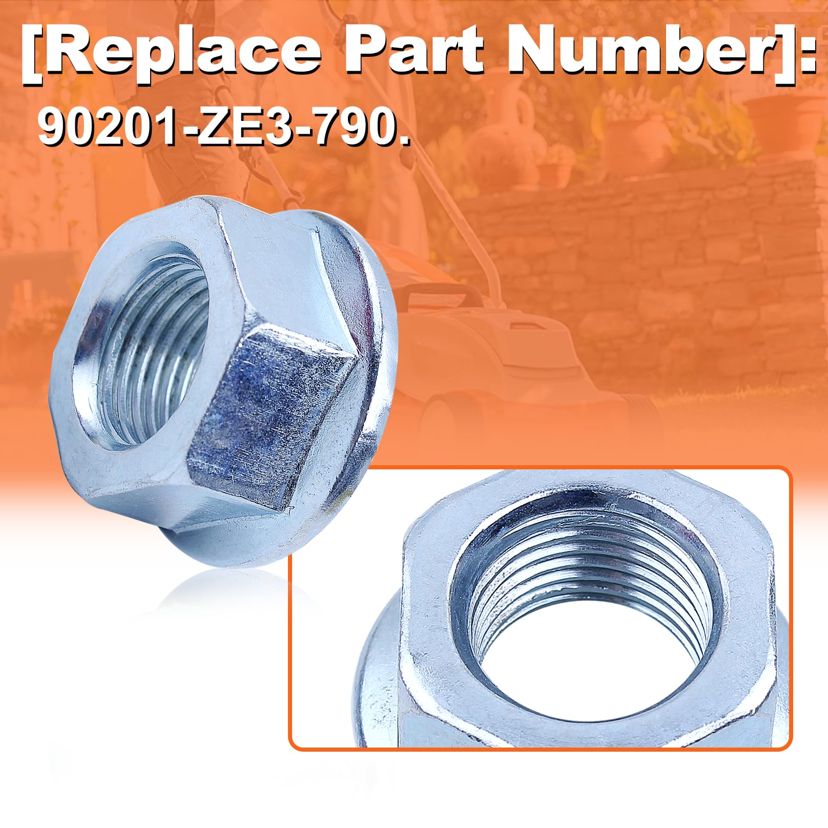 Mtanlo 90201-ZE3-790, 16mm 16mm Flywheel Nut Kit, for Honda GX240