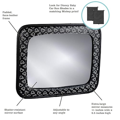 Miniatura 2 de Disney Baby by J.L. Childress - Espejo retrovisor para asiento de automóvil para bebé, niño pequeño o niño, artículos esenciales de viaje,