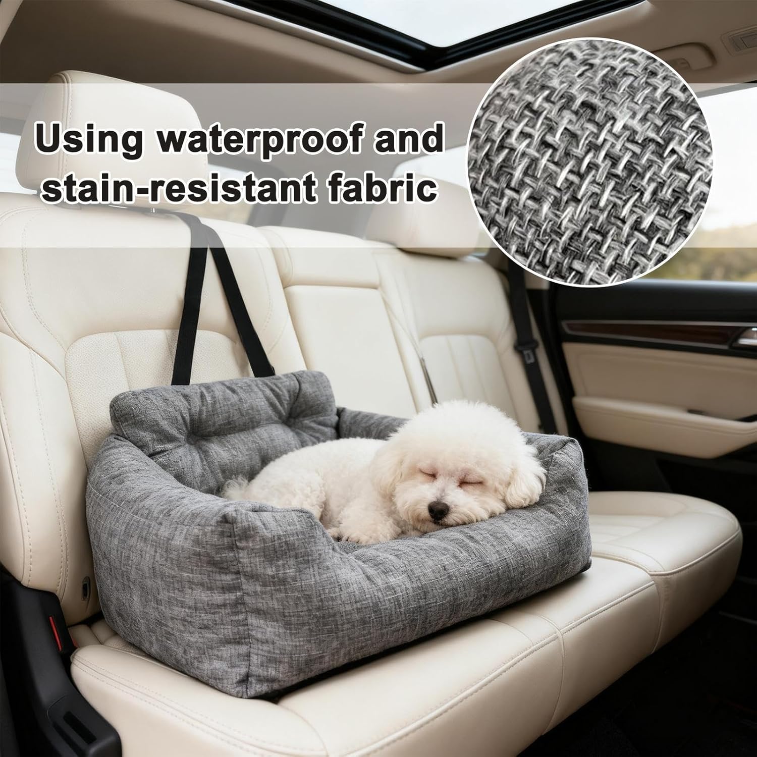 Dog Bed for Car - Foldable Waterproof Breathable...