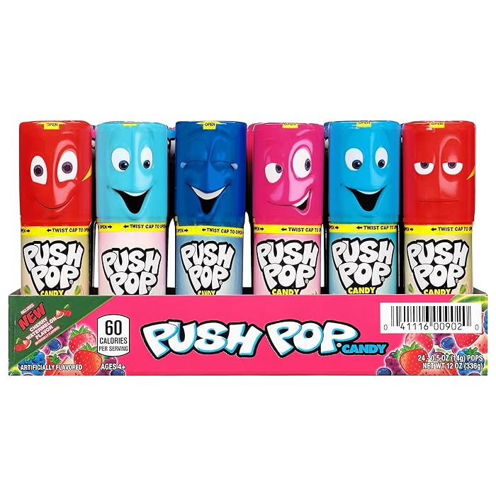 Buy Push Pop Individually Wrapped Back to School Bulk Lollipop Variety