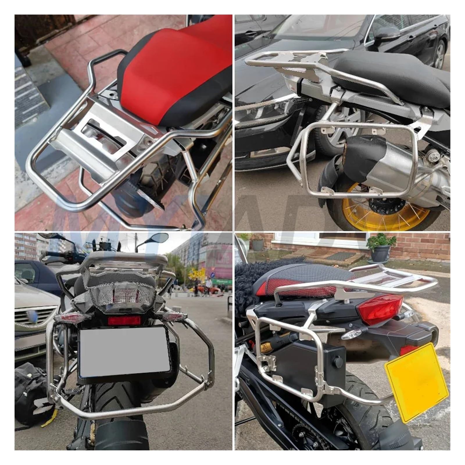 Support Arrière Porte-Bagages Moto Support De Bagage Latéral Supérieur De Moto pour F850GS pour Adventure F750GS Support De Support De Sacoche De Coffre Arrière Supérieur
