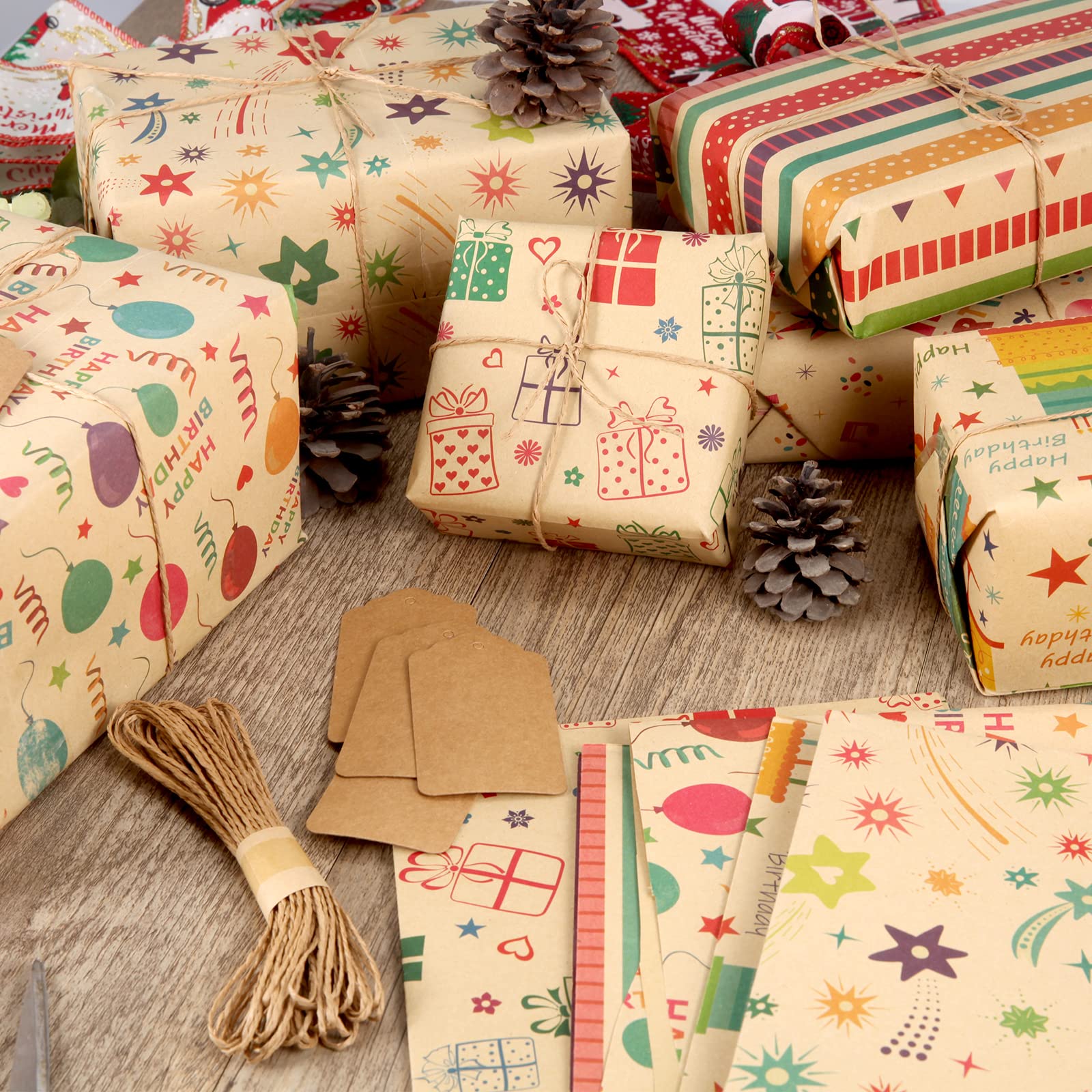 Inpakpapier Aluminiumfolie Gradiënt Cadeau Papier ... – Vicedeal