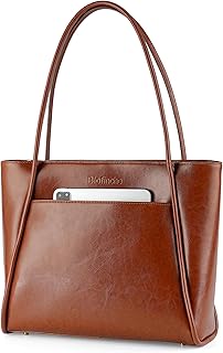 Blofinche Genuine Leather Purses for Women Large Tote Shoulder Bag Real Vintage Grace Handbag for Work Ladies Laptop Travel