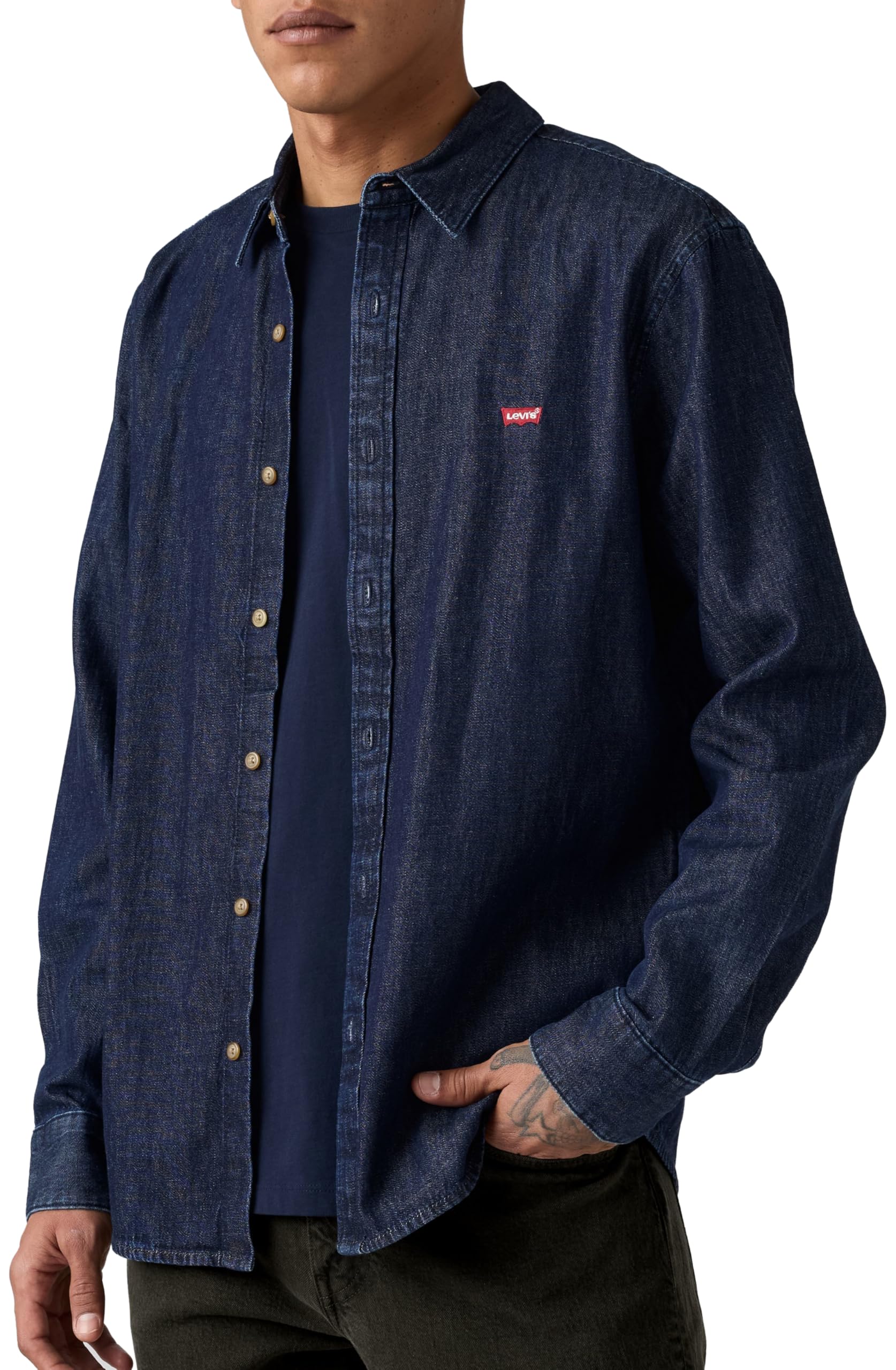 Levi's Herren Battery Housemark Standard Hemd mit Button-Down-Kragen (1er Pack)
