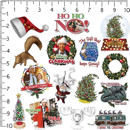 Miniatura 2 de Paquete variado de calcomanías de vinilo para vacaciones de Navidad, para laptop, botella de agua, álbumes de recortes, tableta, monopatín,