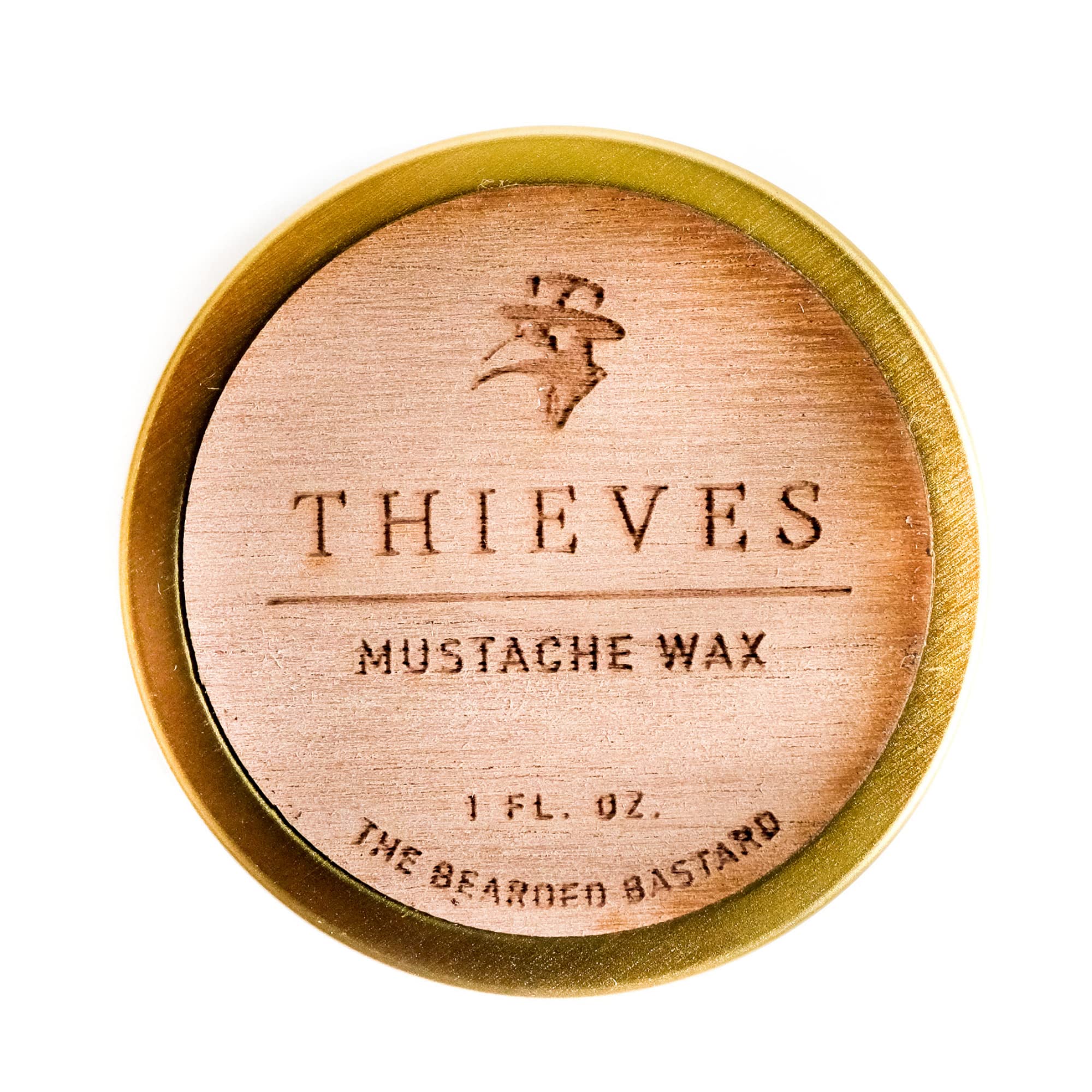 The Bearded BastardTBB Thieves Mustache Wax for Men | Tame & Style Your Mustache | Excellent Grooming, Excellnet Scent (1 Oz.)