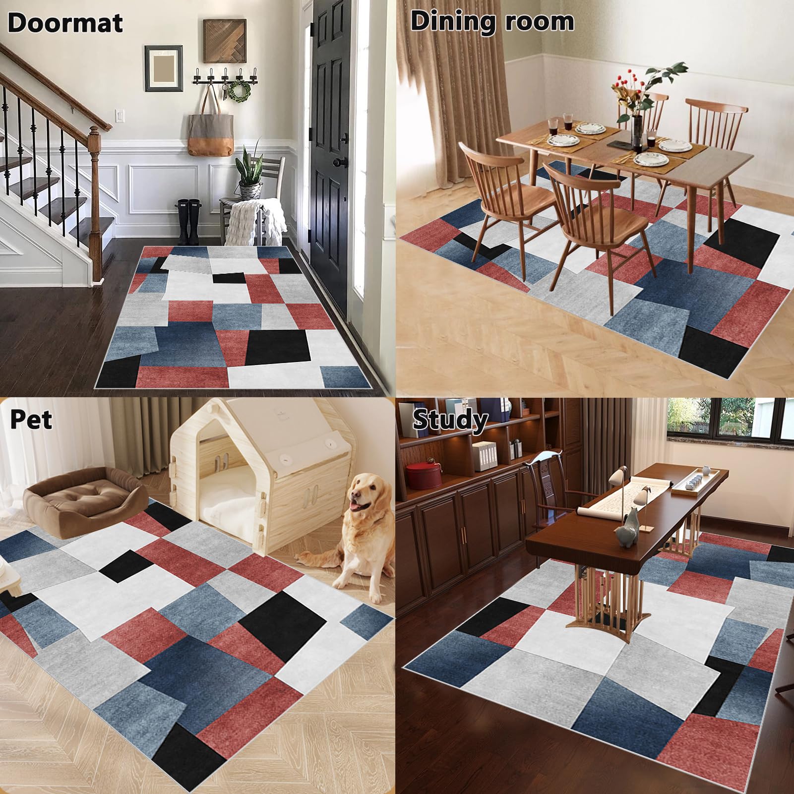 Alfombrilla para Silla de Gaming Oficina Protector de Suelo Alfombra Silla de Ordenador Antideslizante Silla Ruedas Alfombra Suelo Alfombra Silla Escritorio para Suelos Duros Laminado 120 x 160 cm