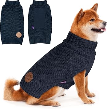 Dog Sweater - Knitted Sleeveless Sweaters with Leash Hole