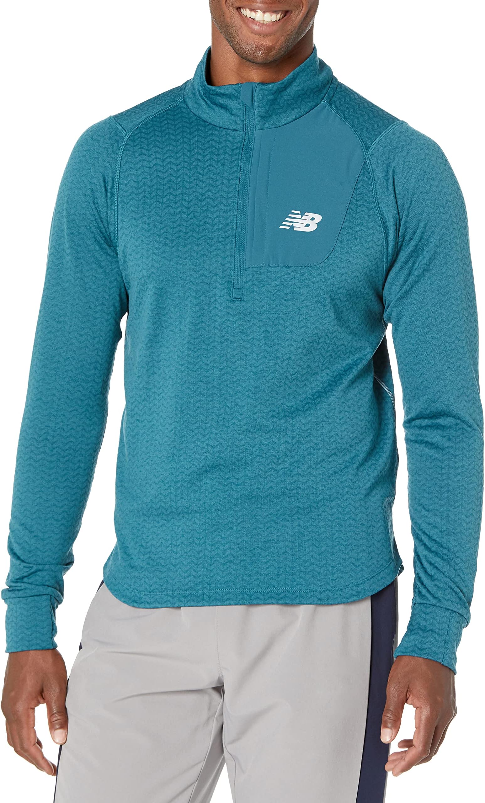 mens Nb Heat Grid Half Zip 22