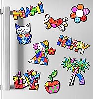 Vista 4 de BRITTO Romero - Imán de goma decorativo multiusos grande, palmera