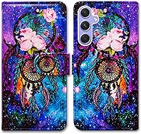 Vista 31 de Funda para Galaxy A54, flor de ciruelo de cuero con tapa para teléfono con ranura para tarjeta, soporte para Samsung Galaxy A54 5G