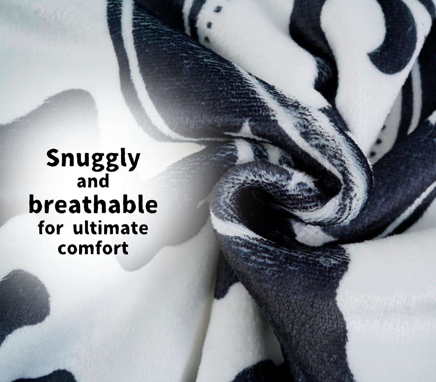 Personalized Cow Print Blanket Hoodie for Women, Cow Print Gifts Wearable Blanket for Cow Lovers