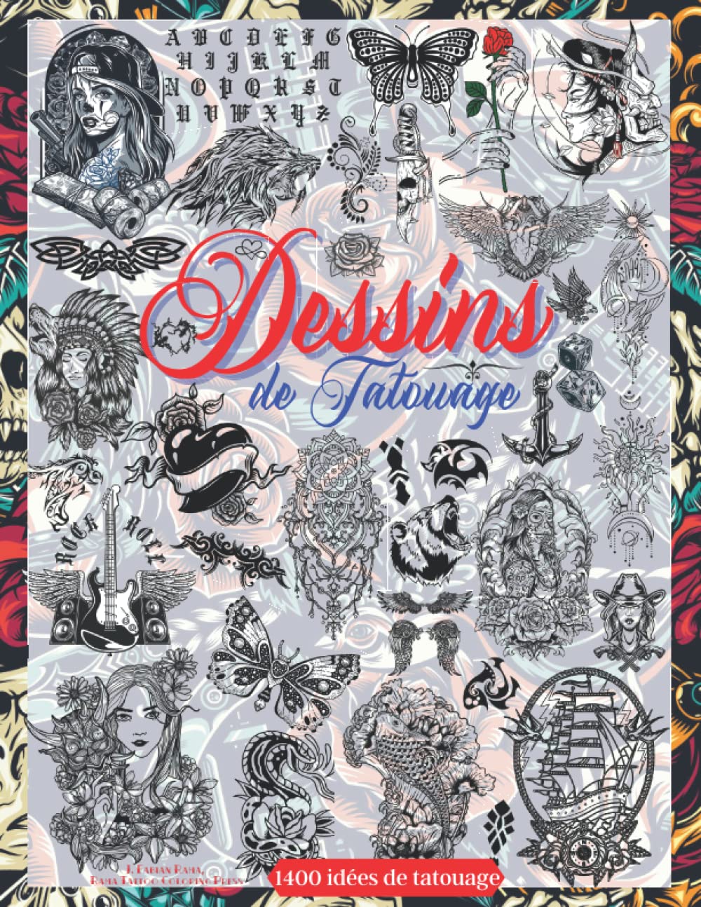 Christian Warlich: Tattoo Flash Book par Klaus Hoffmann format relié - 14