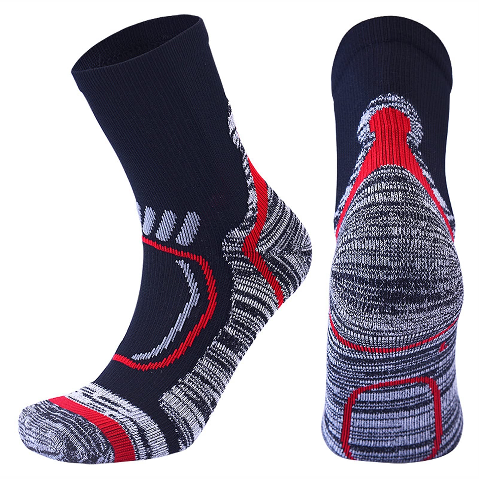 Sport Calze da Uomo Elite Traspirante Cuscino Spessore Fitness Fitness Pallacanestro Alpinismo da Corsa a Compressione Equipaggio Calzini Ciclismo Calzini