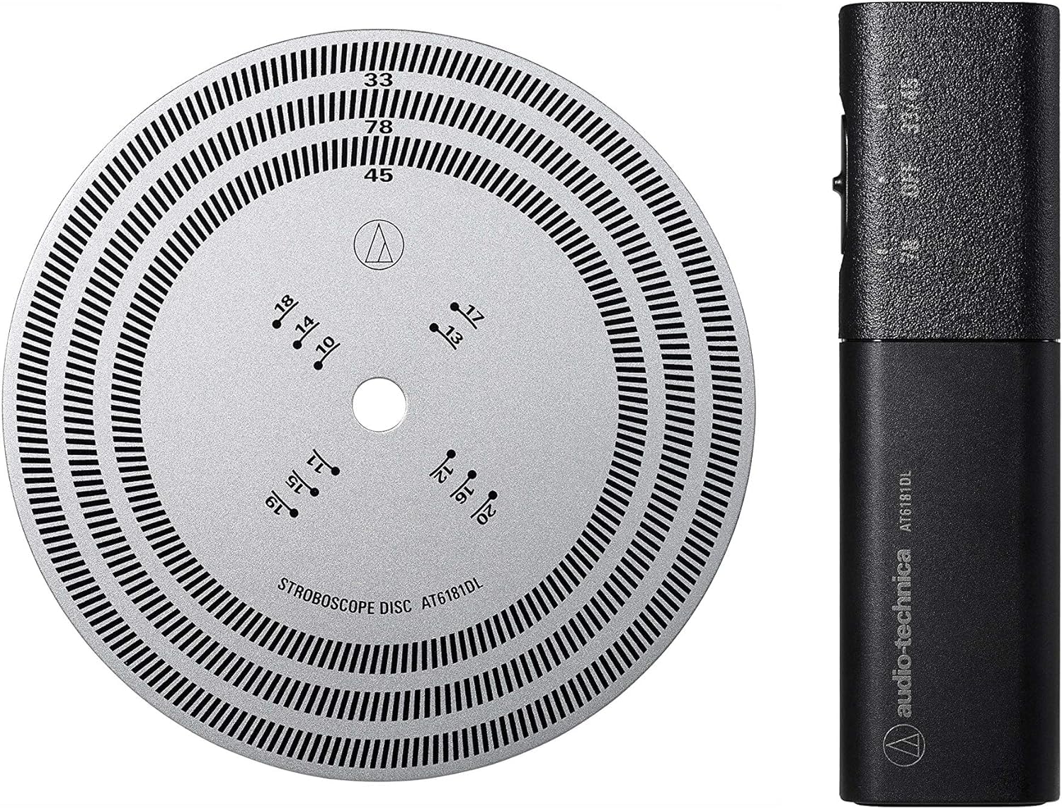Audio-Technica AT6181DL Disque Stroboscopique et Lumière Pulsée à Quartz