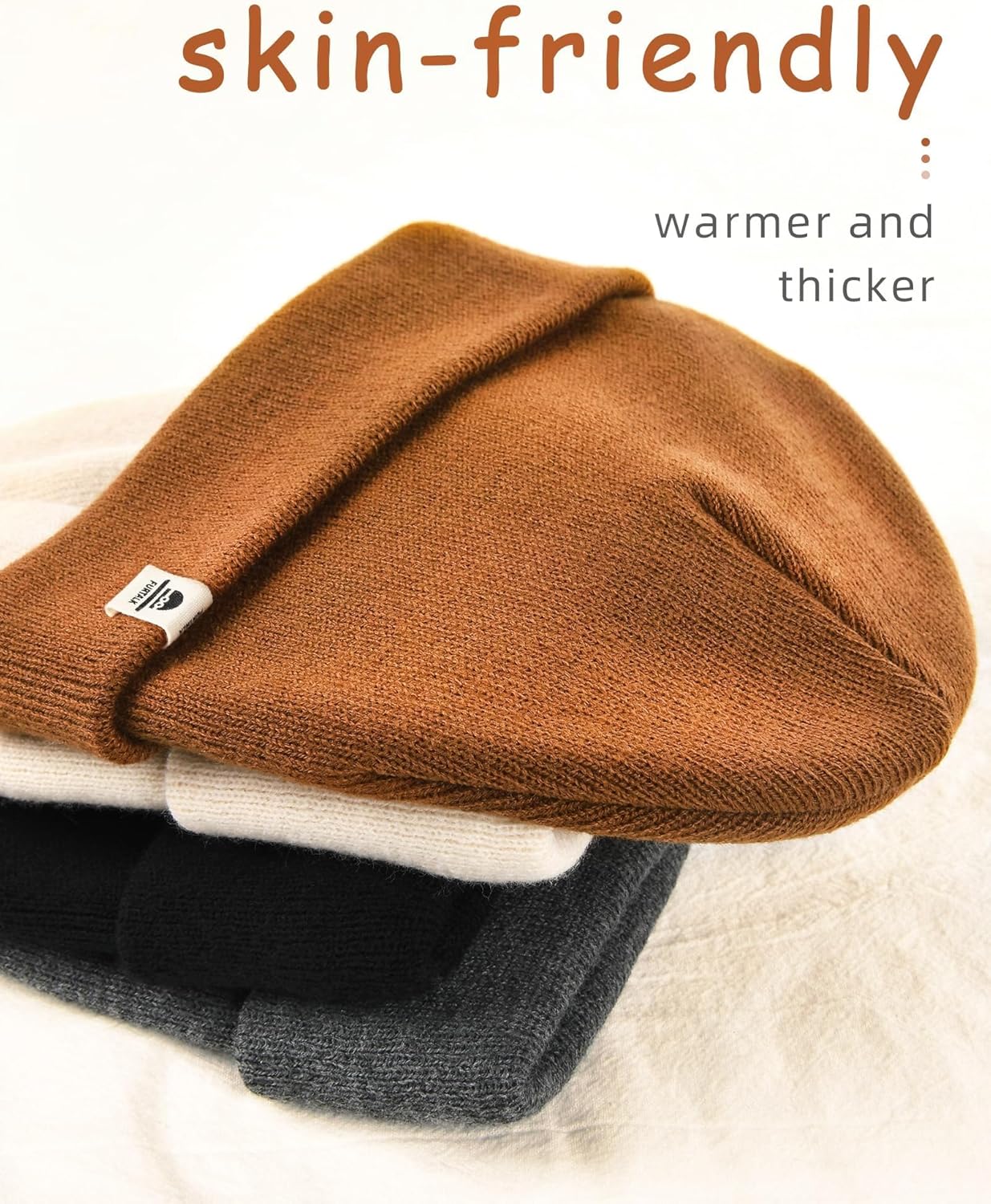 FURTALK Baby Beanie Fleece Lined Toddler Winter Hat Boys Girls Knit Warm Beanies Kids Ski Hats for 0-8 Years - Image 2