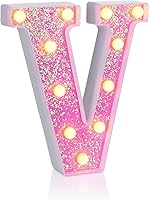 Vista 118 de Foaky LED Letter Lights Sign Marquee Light Up Letters Sign for Night Light Wedding/Birthday Party Battery Powered Christmas Lamp Home Bar