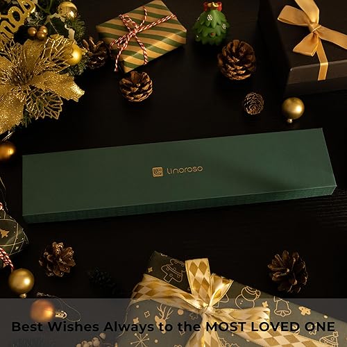 Miniatura 6 de linoroso Santoku - Cuchillo de chef de cocina de carne de 7 pulgadas con caja de regalo premium, cuchillos de verduras de acero inoxidable de alto