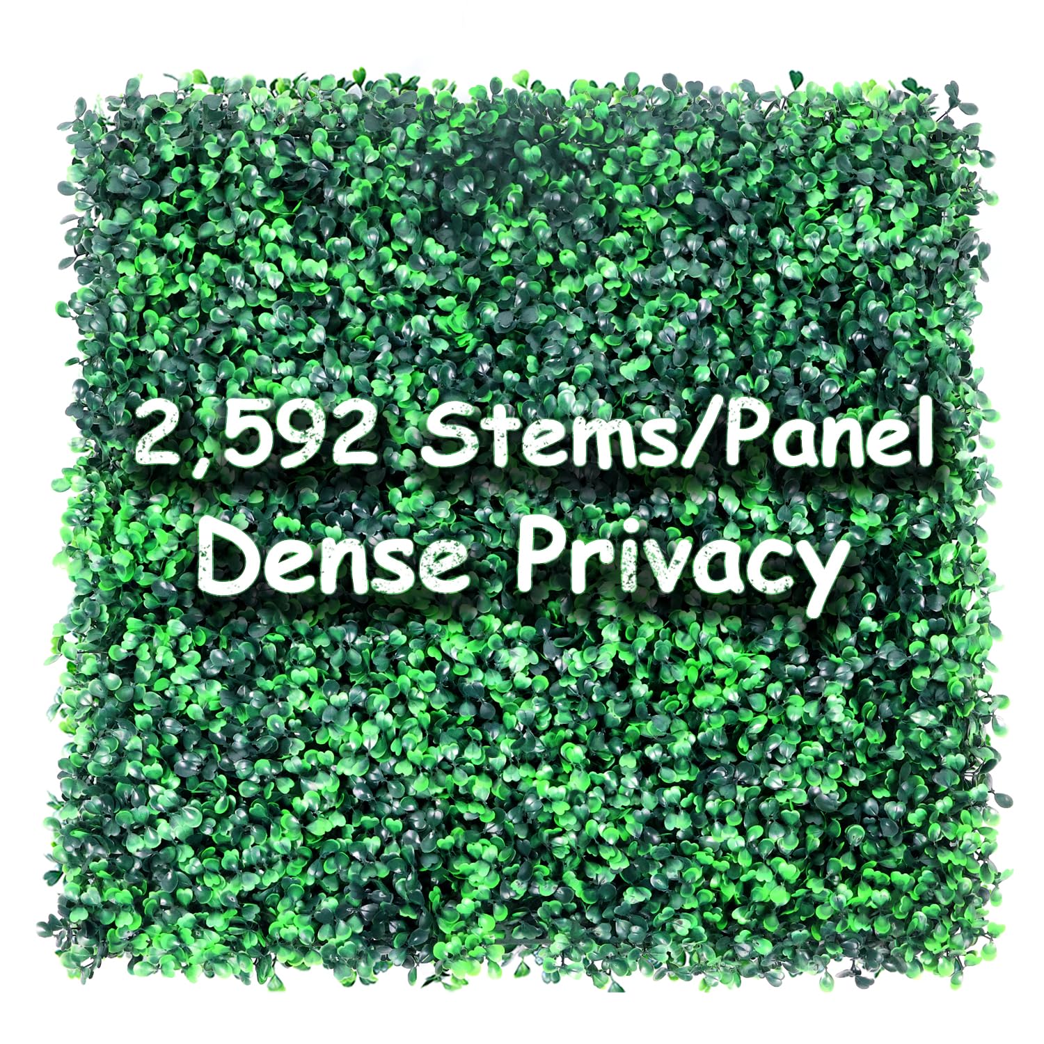 12 Pieces 20” X 20” (33.3 Sq.Ft) Artificial Hedge Boxwood Panels UV Protected Boxwood Hedge Grass Wall Green Greenery Plant Mats Backdrop Panels for Indoor Garden Backyard Fence