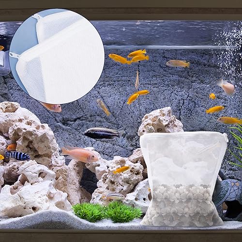 Vista 33 de Segarty Bolas biológicas para acuario, filtro de estanque Koi de 1 pulgada, bola bio con esponja para filtro de acuario, filtro de recipiente de 12
