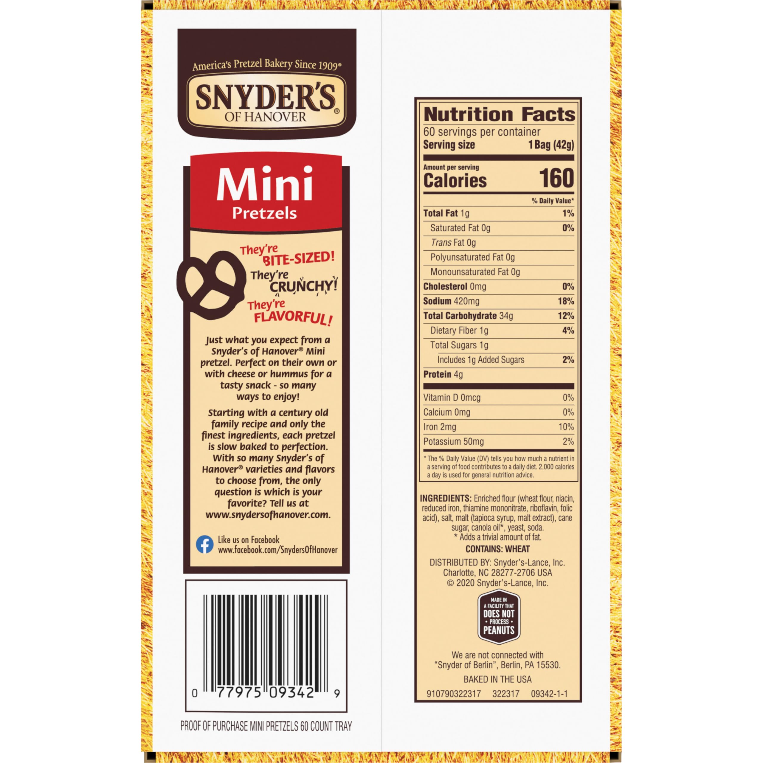 Snyder's Mini Pretzels (confezioni da 670-13 g)