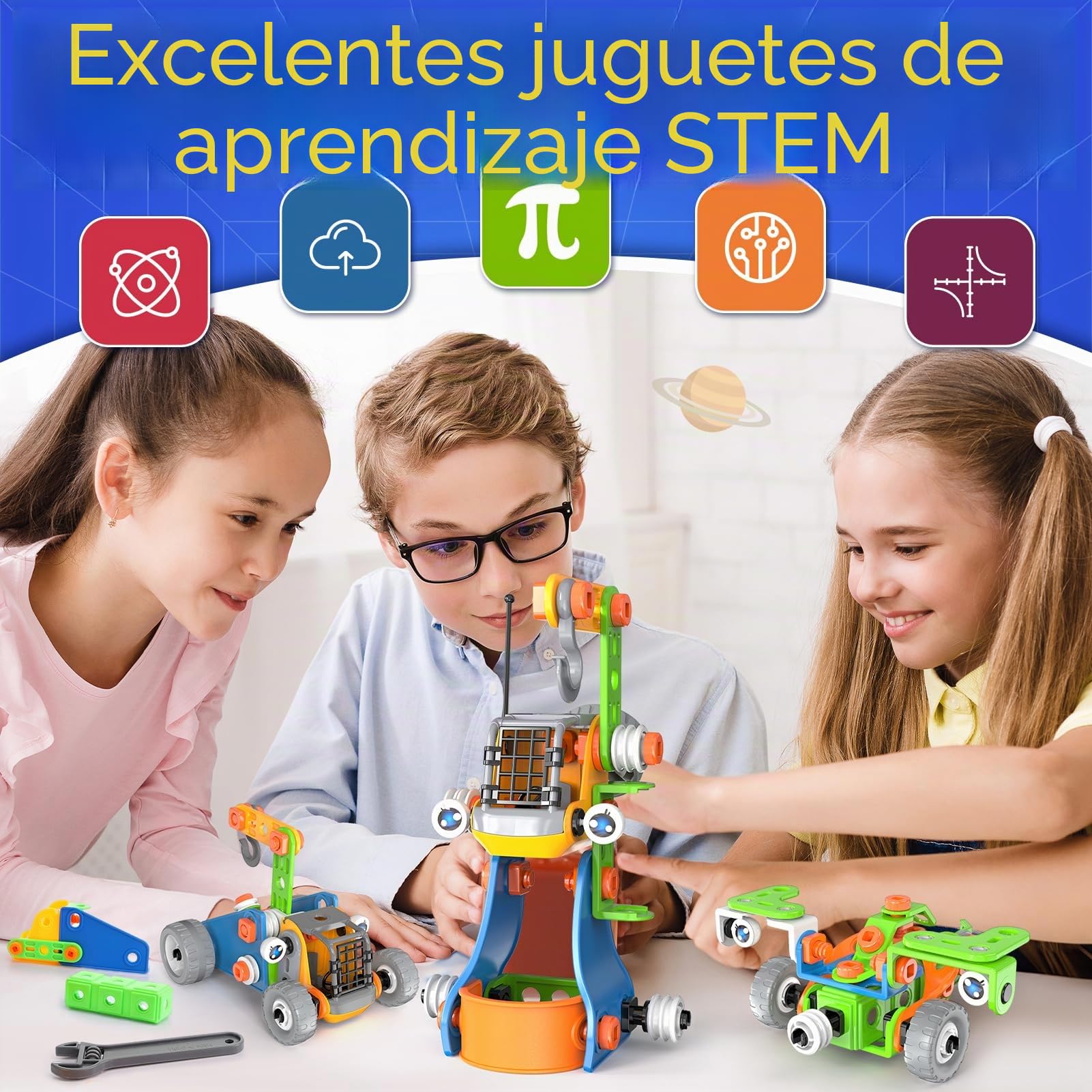 iKidiki Juguetes para Excavadora, Juguetes de construcción de Menta para niños de 5, 6, 7, 8 años, Coches de Juguete, Juguetes de construcción