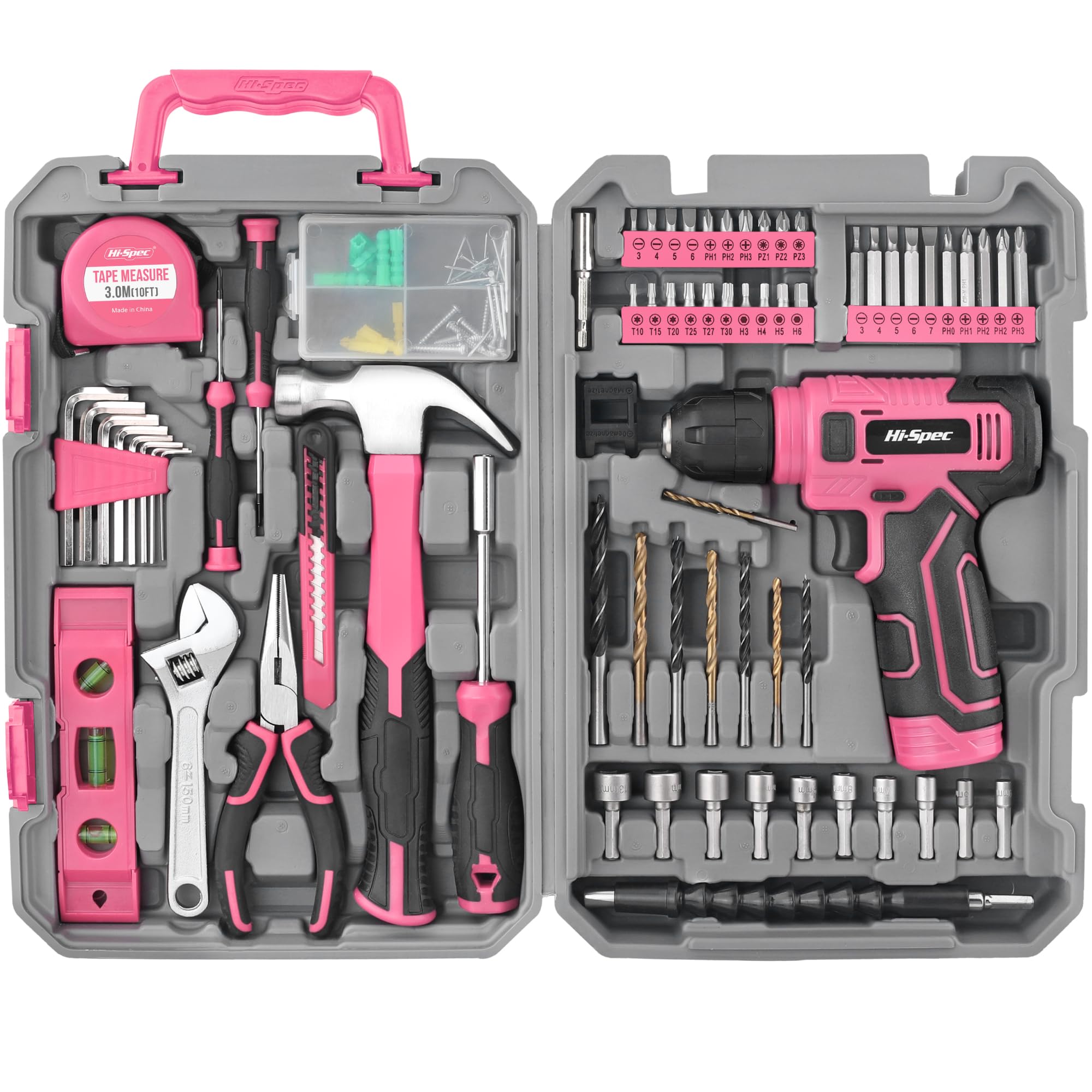 Hi-Spec 8V Pink Tool Set