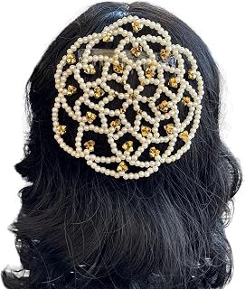 Women Kippah kippot judaica yarmulke fancy hair comb
