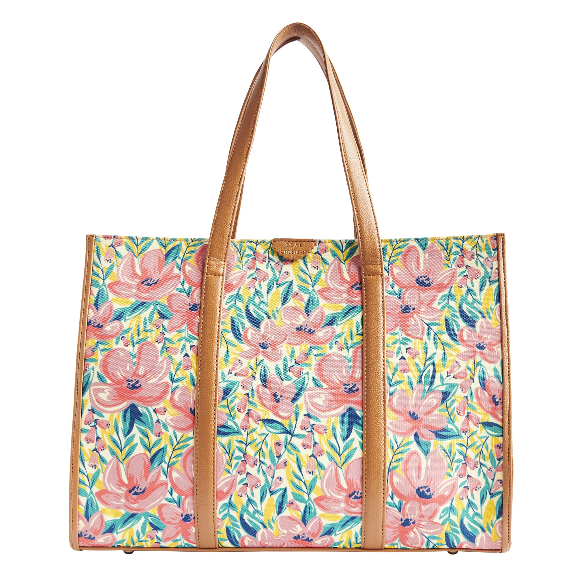 TEAL BY CHUMBAK Office Tote Bag for Women | Stylish Shoulder Bags for College | Professional Canvas Tote Bag | Laptop-Friendly College Bag (B0C2YS5C3S) Amazon Price History, Amazon Price Tracker