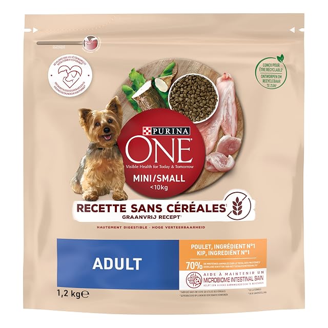 Foto 2 de 8 de PURINA ONE - Mini Adulto sin Cereales Pollo (1,2 kg)