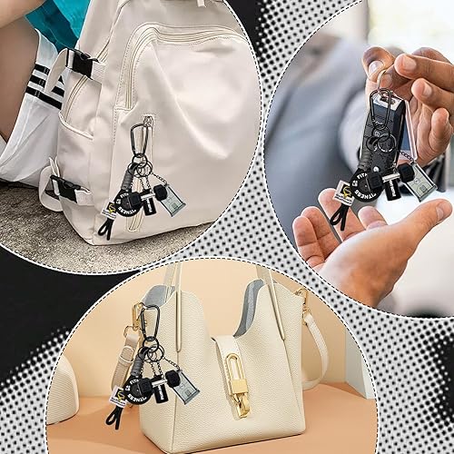 Miniatura 7 de Juego de llaveros de baloncesto, llaveros de fitness para cancha de baloncesto con dijes de mancuernas para botella de agua, regalos para parejas