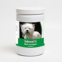 Vista 114 de Healthy Breeds Golden Retriever - Aceite de salmón masticable suave, 90