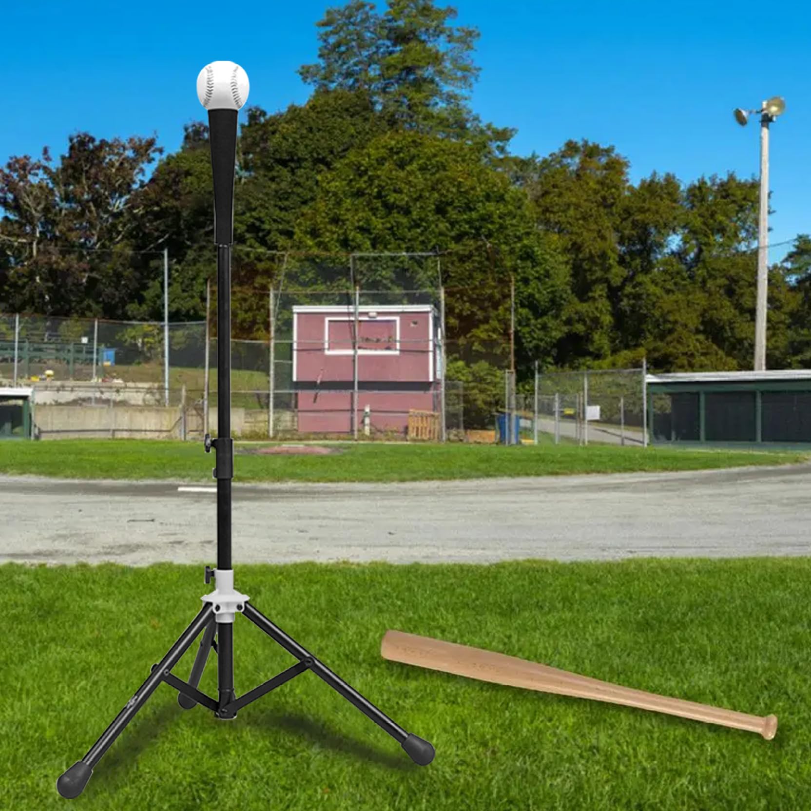 Baseball Batting t -t -tee, da 25 a 39 pollici Trippied Baseball Tees per colpire, t -tee di baseball per bambini portatili per colpire le prove di allenamento, con una borsa da trasporto, tee in bat