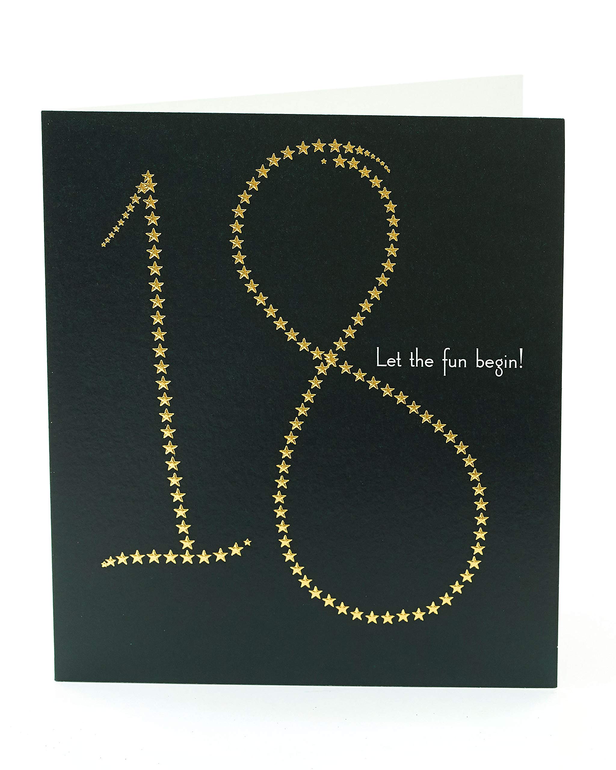 Biglietto Auguri 18° Compleanno Con Busta: Eleganza Oro E Nero – WBdesignz - 5