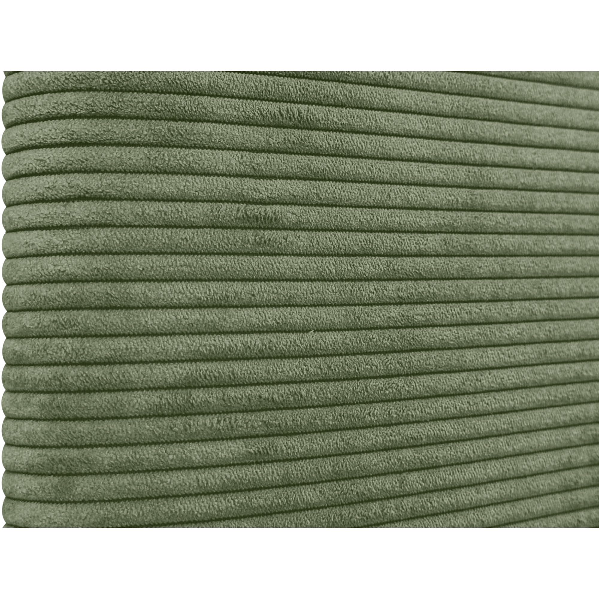 DHOME Cabecero Tapizado Liso Redondeado Pana Premium con Patas para Pared Acústicos Cabeceros Absorbentes Cabezal Cama Dormitorio (Verde Selva, 160cm)