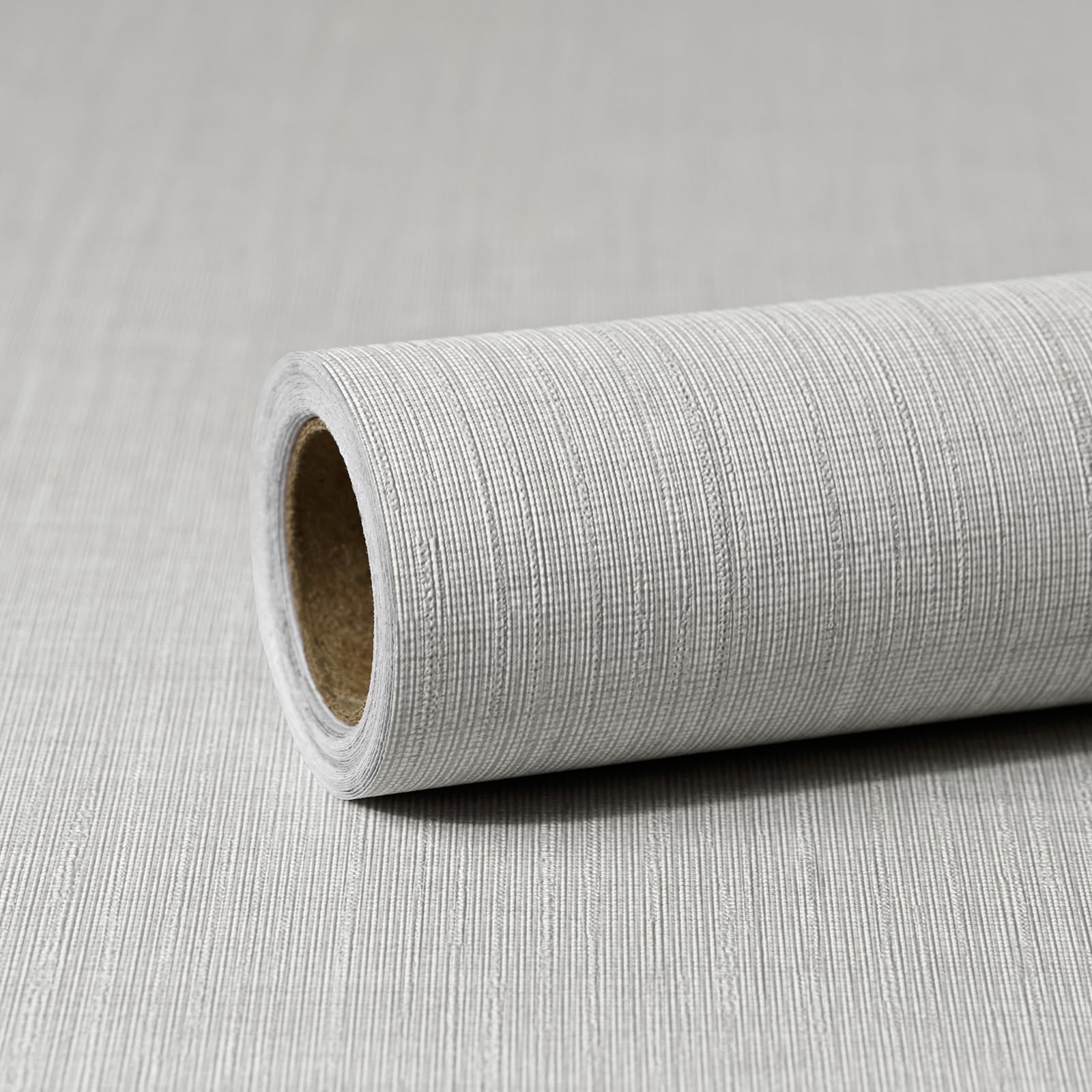 XiaoDeYouth Beige Linen Grasscloth Texture Contact Paper