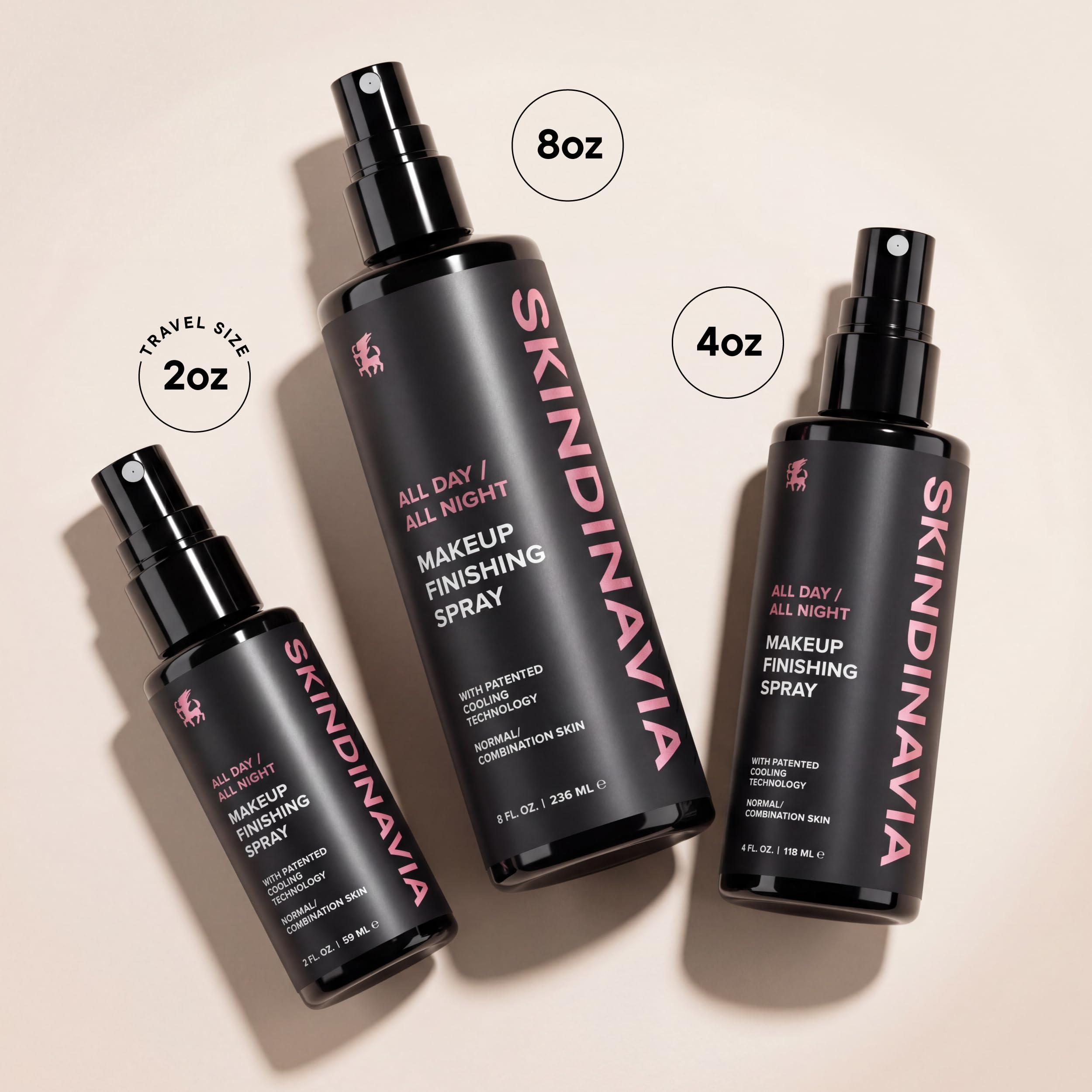 SKINDINAVIA - Skindinavia the makeup Finishing Spray, brautfixierendes Spray, Temperaturkontrolle für den ganztägigen Gebrauch