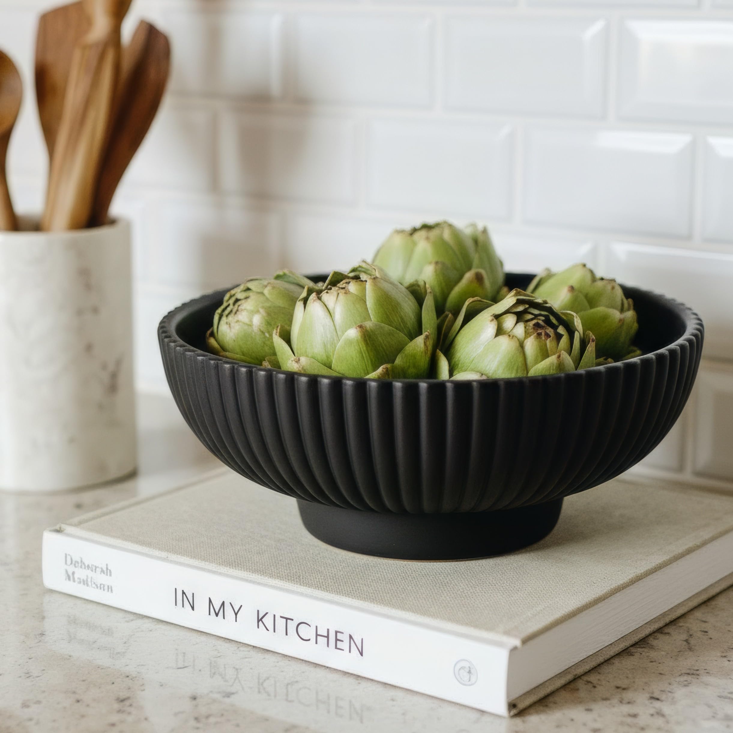 Decorative Concrete Fruit Bowl - Large