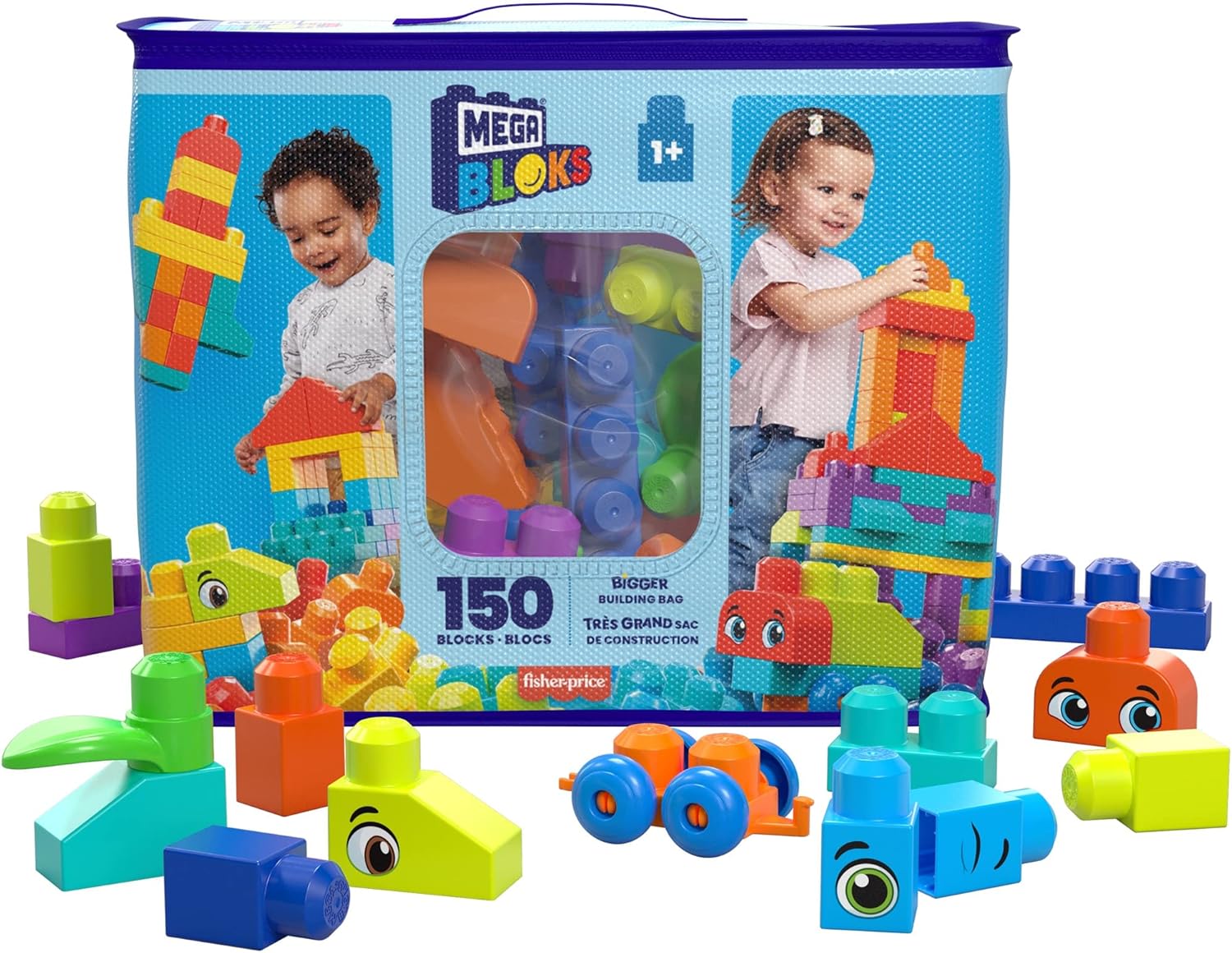 メガブロック(MEGA BLOKS) 1才からのメガブロックさらにたっぷり 150個