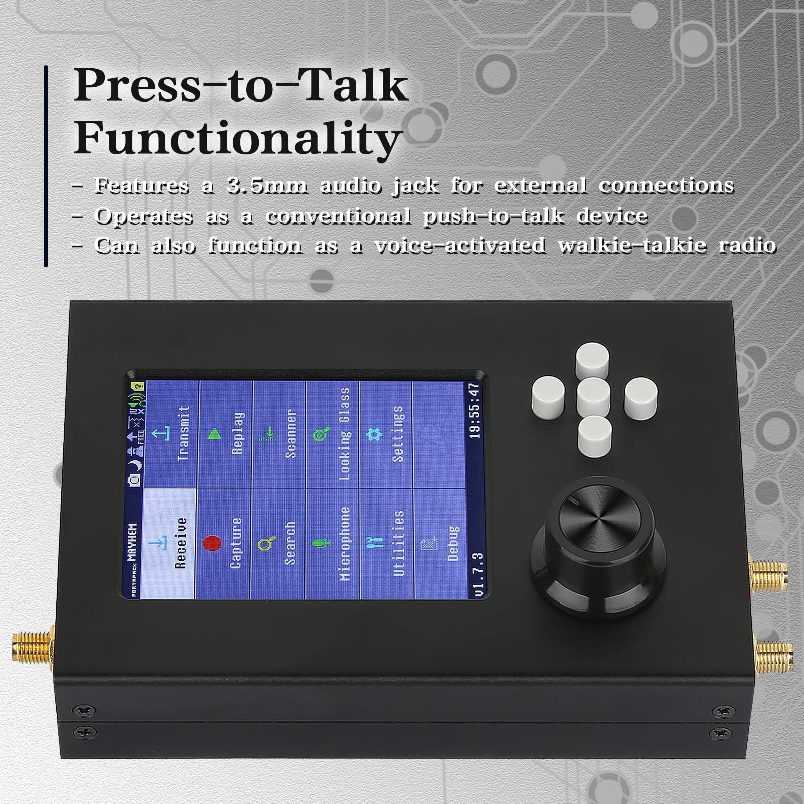 受信機 HackRF One & PortaPack H2 受信機 HackRF One & PortaPack H2 PortaPack H2 + HackRF One