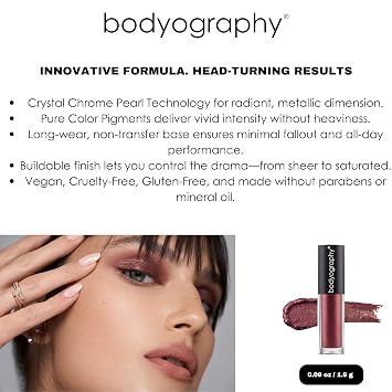 Crystal Glide Liquid Eyeshadow - Ruby by Bodyography for Women - 0.067 oz Eye Shadow