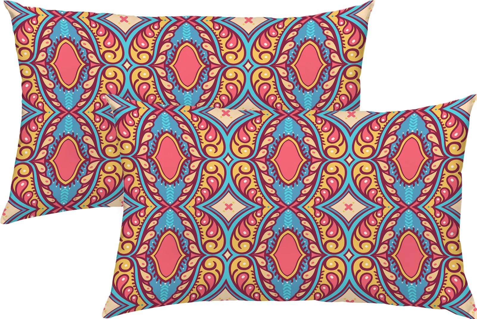 Retro Poduszki Zewnętrzne Wodoodporne Poszewki Na Poduszki 60x80 cm E#166