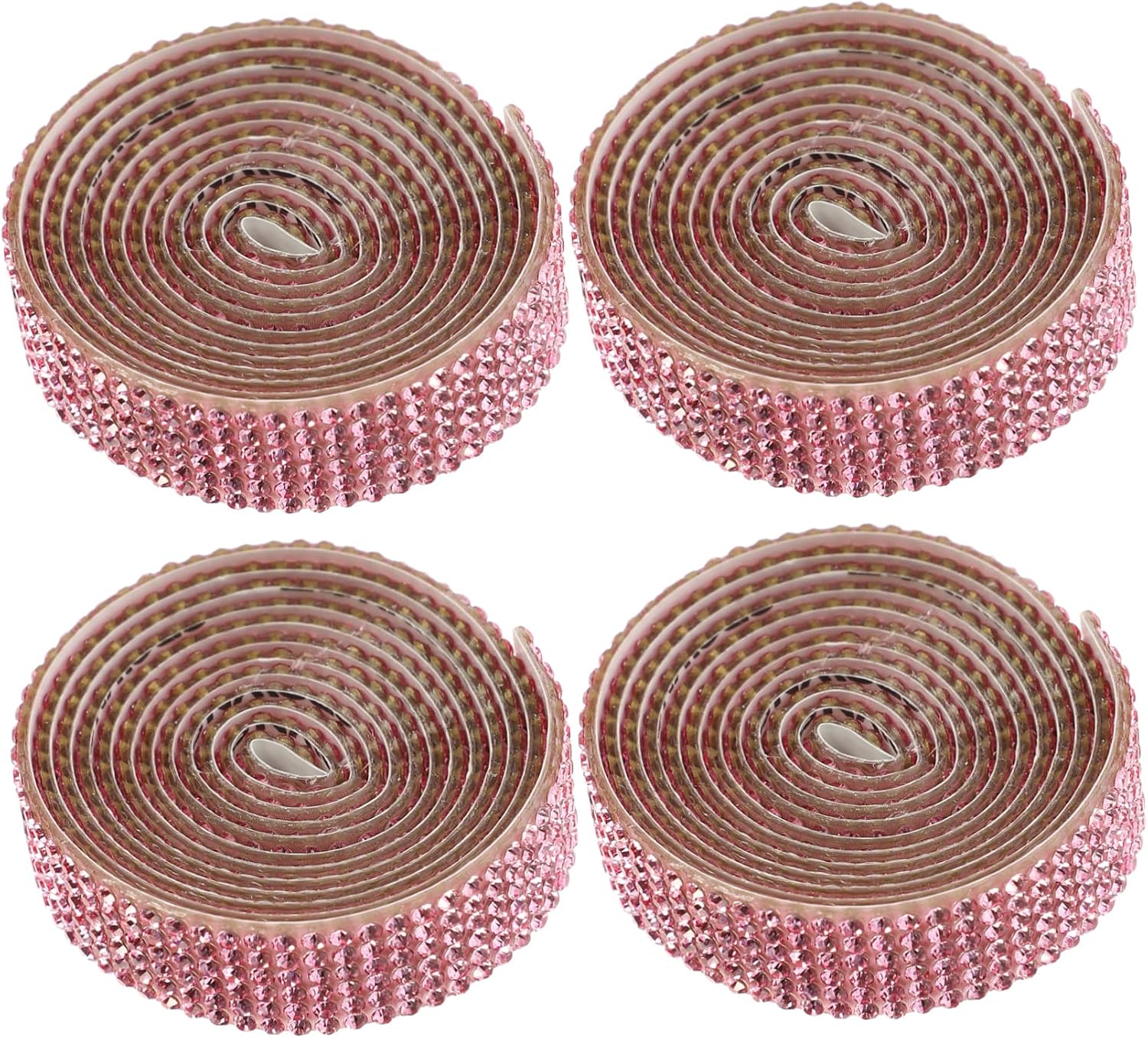 12rolls Rhinestone Applique Iron Patch for Wedding Dress Belts Adhesive Rhinestones Decorative Crafting for Bridal Accessories Each