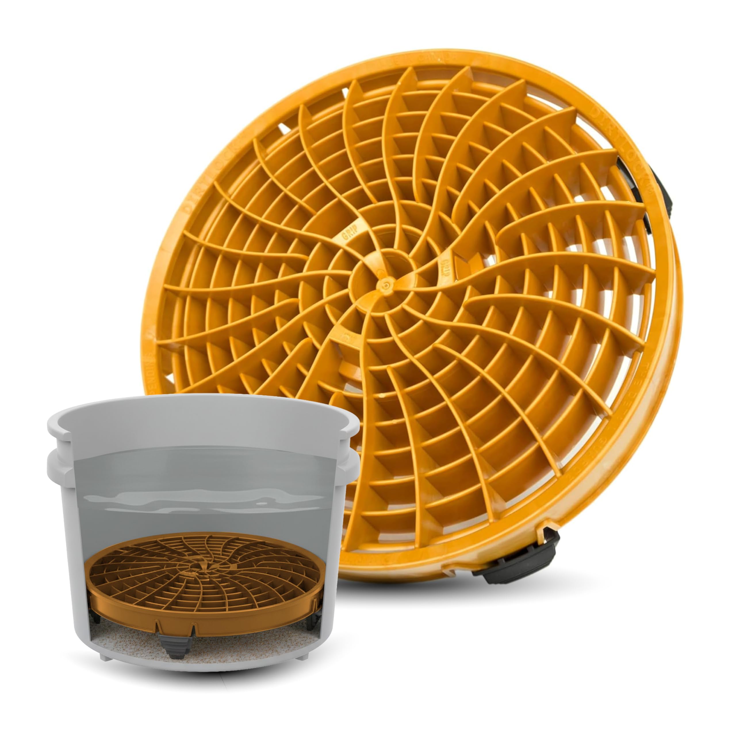 DETAIL GUARDZ The Dirt Lock Car Wash Bucket Insert (Gold)