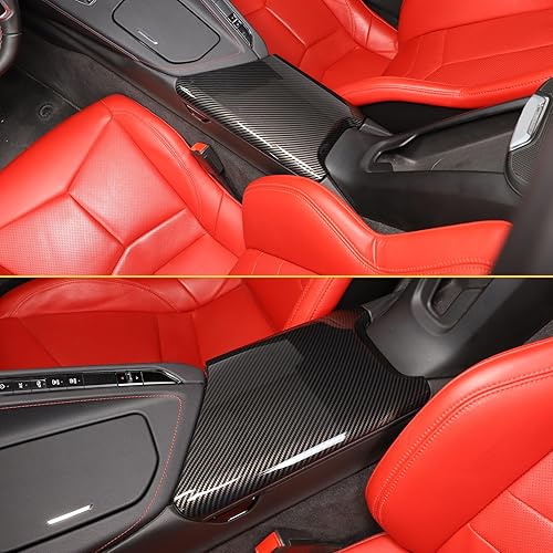 Miniatura 7 de CHEAYAR Cubierta de Caja de Reposabrazos Central del Interior del Automóvil Cubierta Protectora de Caja de Consola Compatible con Chevrolet Corvette