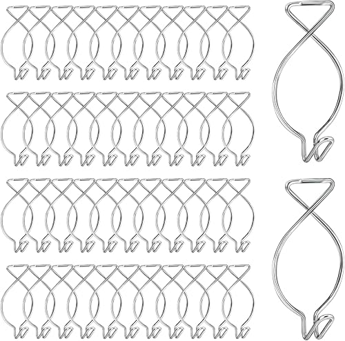 48 clips de techo colgantes para colgar, clips de gancho de techo para colgar en azulejos de techo suspendidos, ganchos de rejilla para plantas