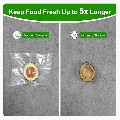 Miniatura 4 de Ultrean Rollo de sellado al vacío de 8 x 150 pies con cortador, bolsas selladoras al vacío de grado comercial para ahorrar alimentos, sin BPA, ideal