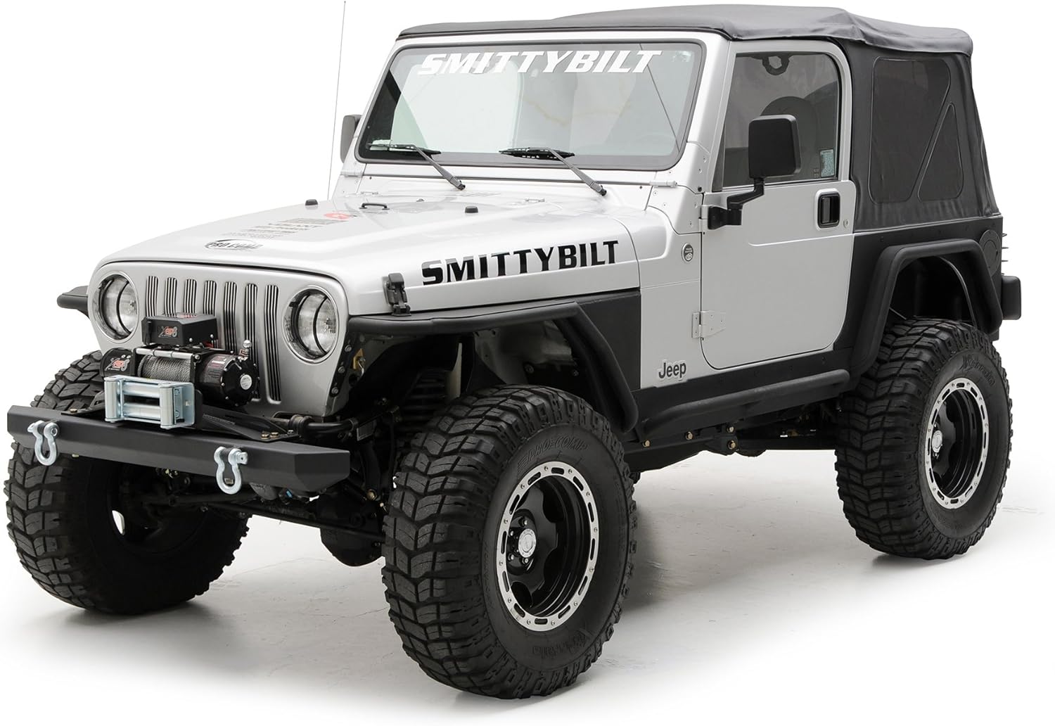 Smittybilt XRC Rear Bolt-on Flares for TJ - 76875, Textured Black