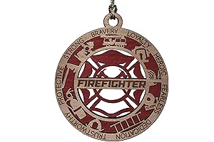 Delicate 3” Firefighter Christmas Ornament- Celebrate Heroism on Every Branch